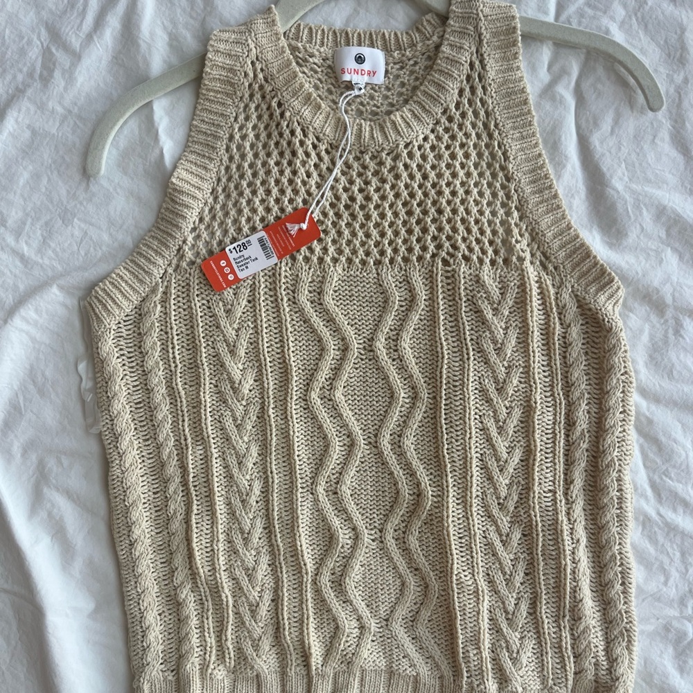 Sundry Knit Sweater Tank Top - NWT